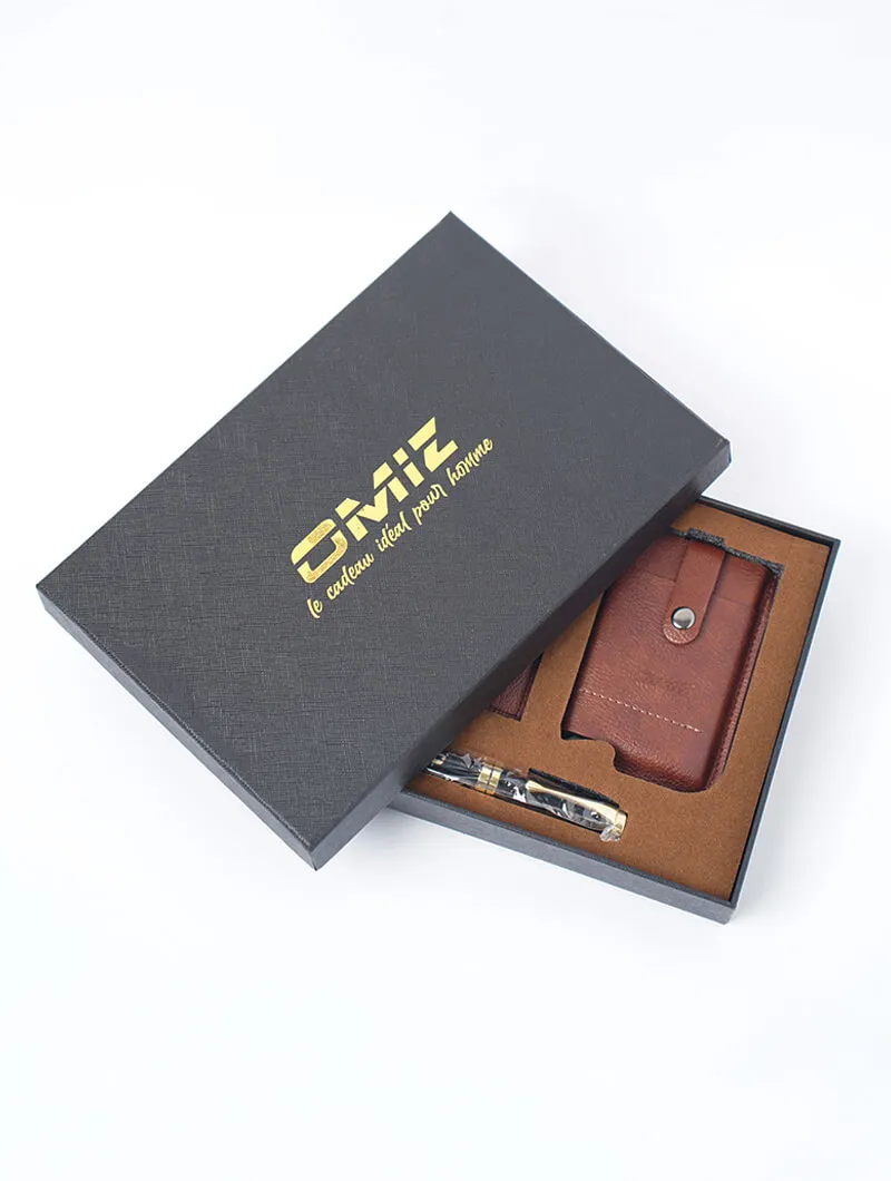 Coffret Cadeau Portefeuille et Stylo+ Portecarte